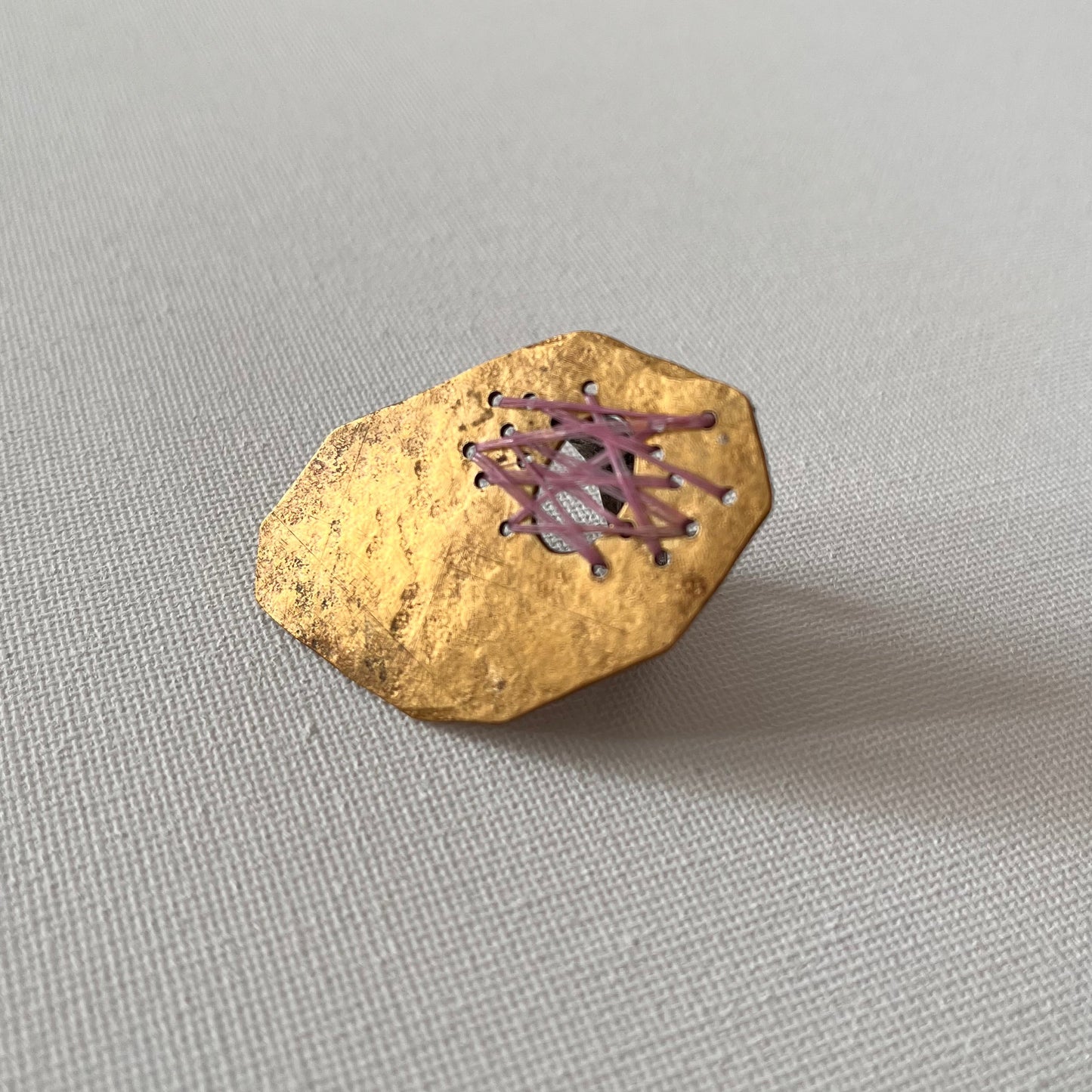 Sarah Drew Brass Ring - Ghost Net