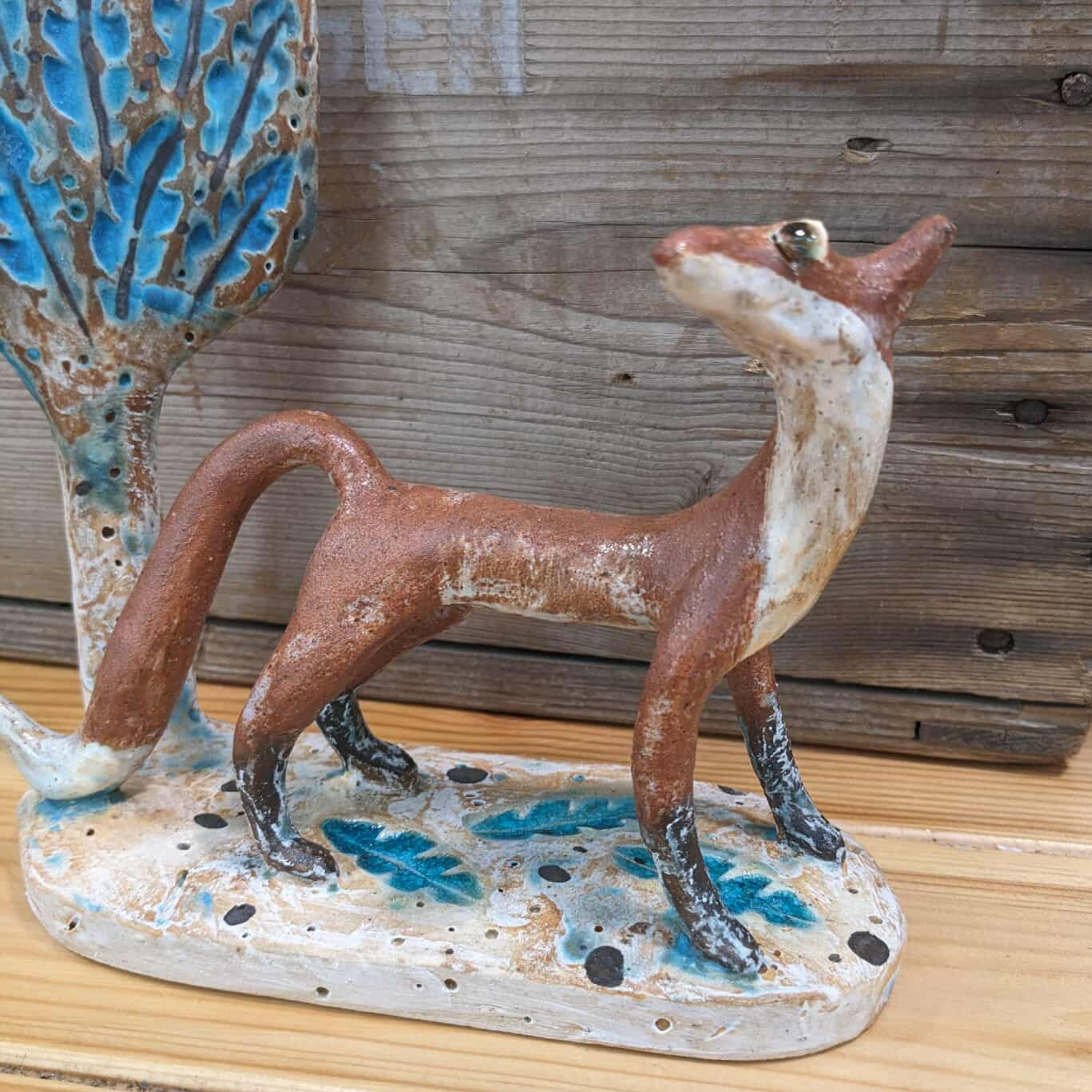 Fox And Oak Tree - SS131