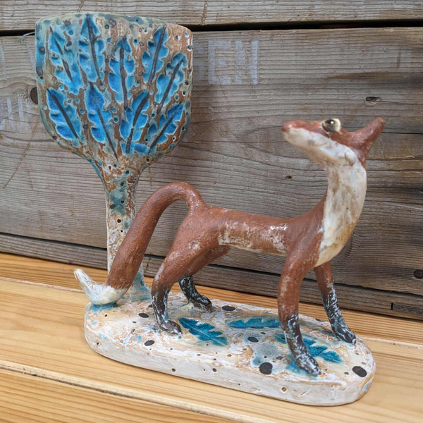 Fox And Oak Tree - SS131
