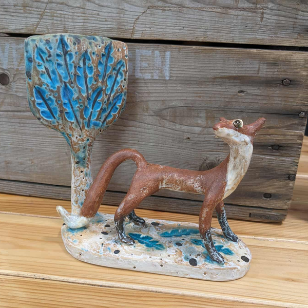 Fox And Oak Tree - SS131
