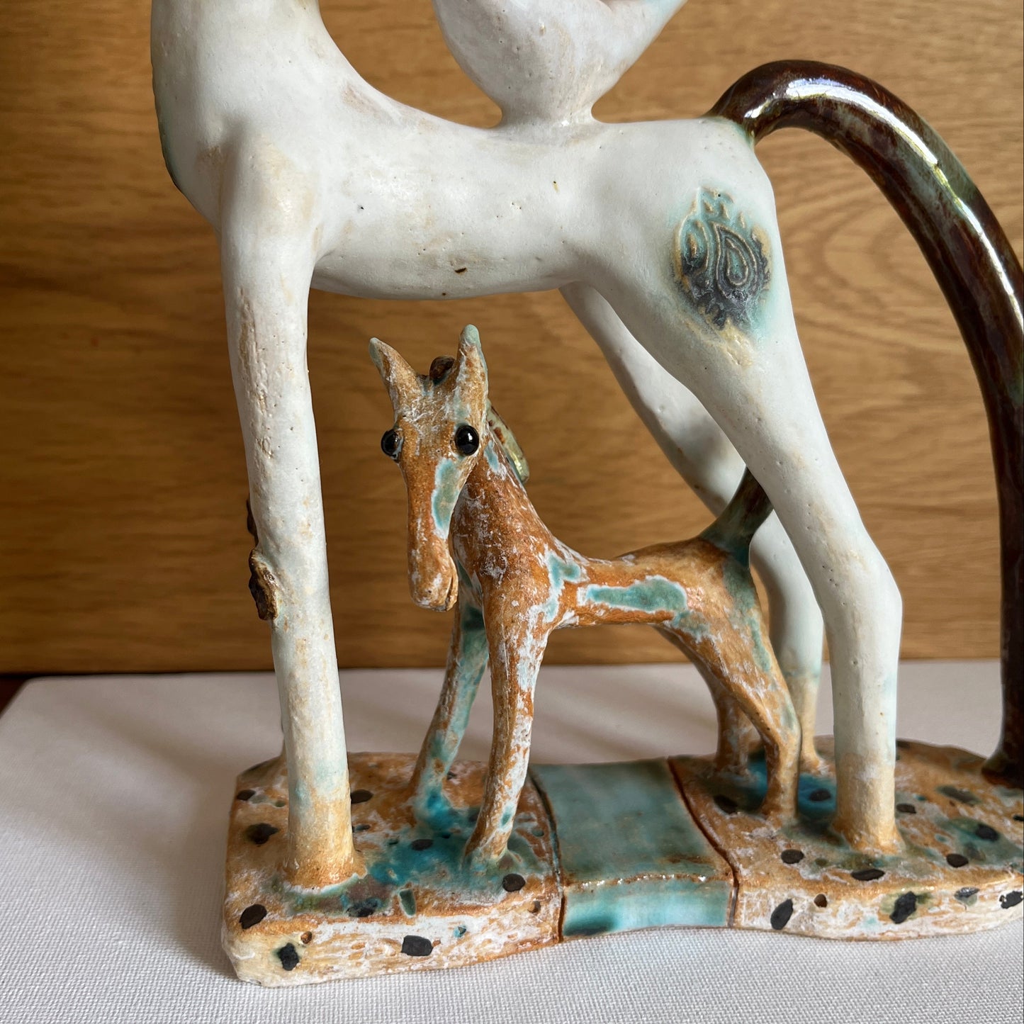 Shelagh Spear Mare, Bird on Back and Foal SS226