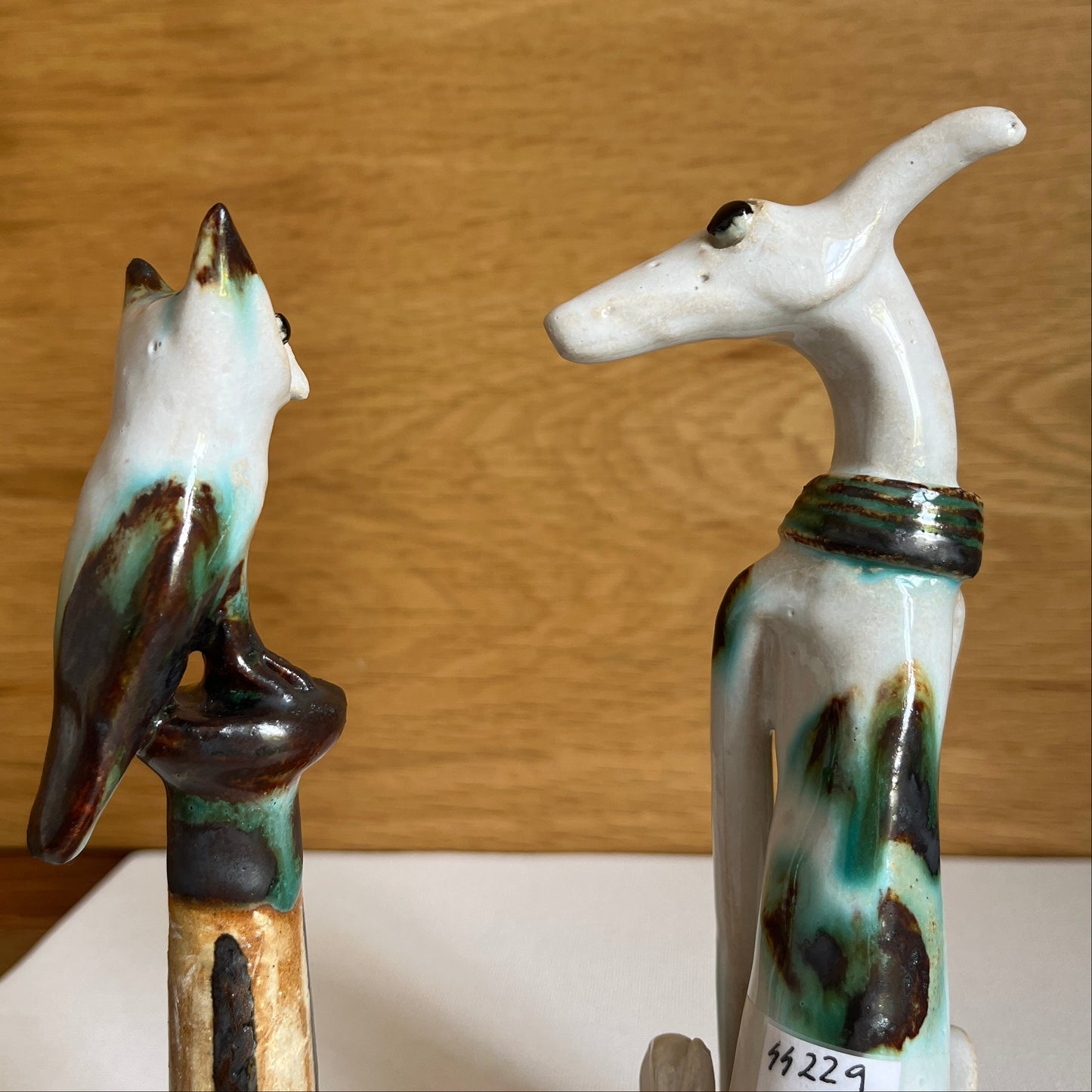 Shelagh Spear Dog and Owl on Post SS229