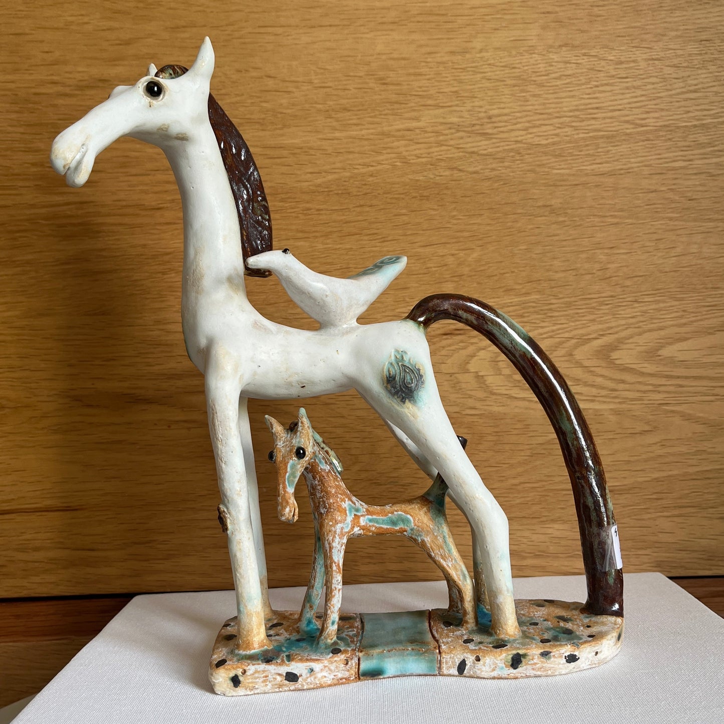 Shelagh Spear Mare, Bird on Back and Foal SS226