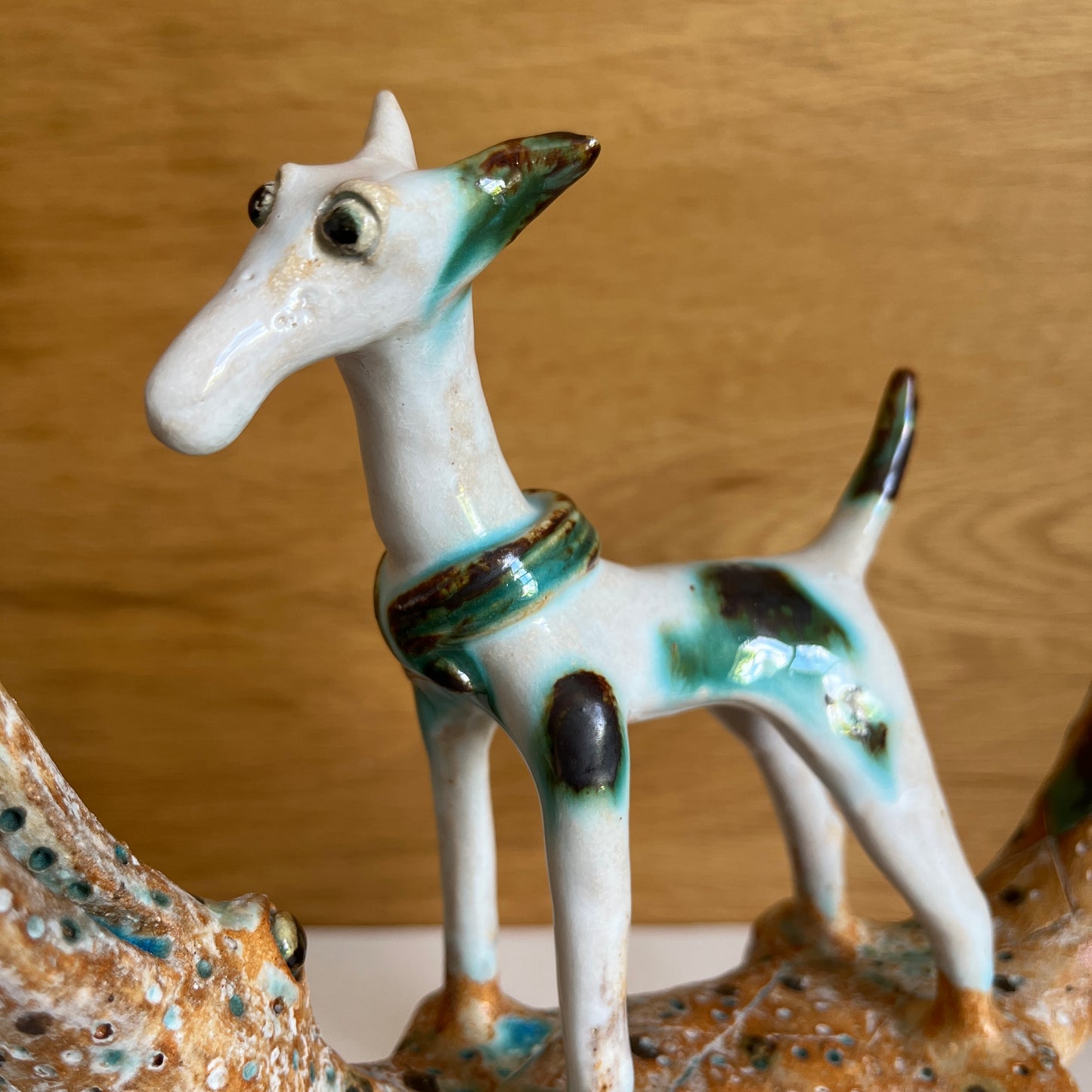 Shelagh Spear Dog on Crocodile Bench SS225