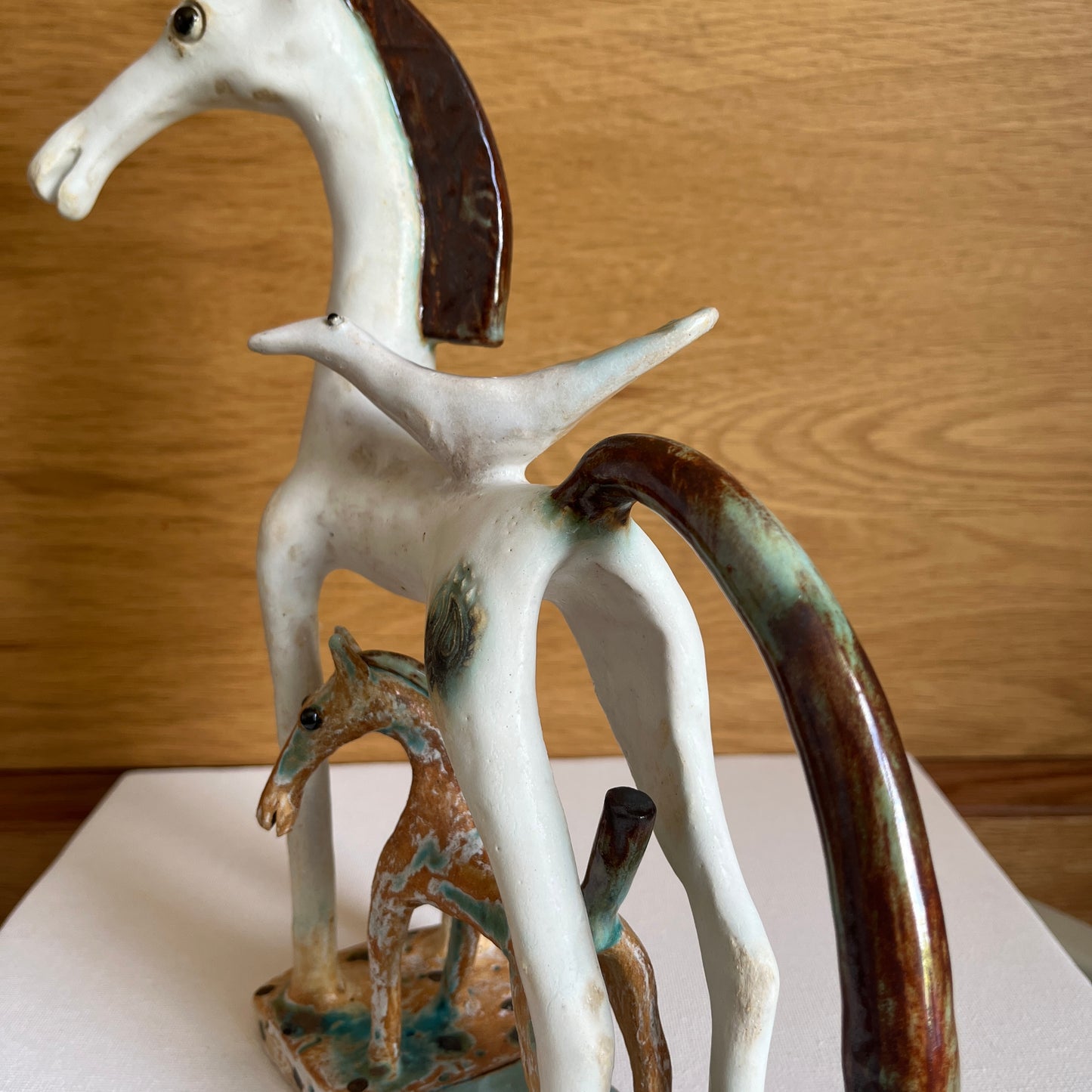 Shelagh Spear Mare, Bird on Back and Foal SS226