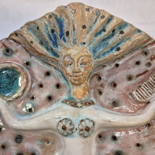 Shelagh Spear Mermaid of Zennor Tile SS200