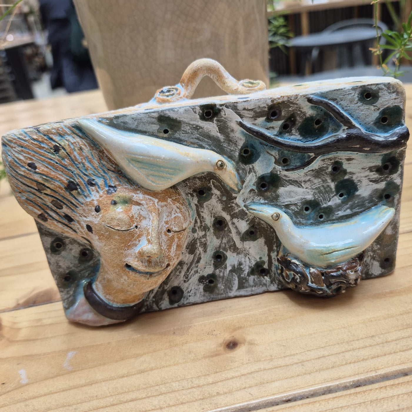 Shelagh Spear Head with Birds Plaque SS201