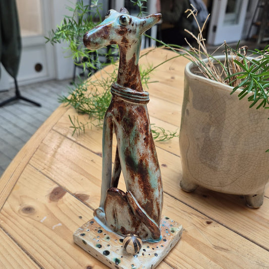 Shelagh Spear Dog with Ball SS205