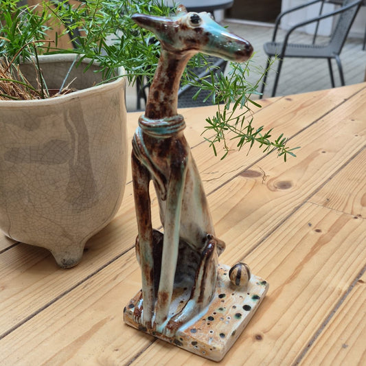 Shelagh Spear Dog with Ball SS205