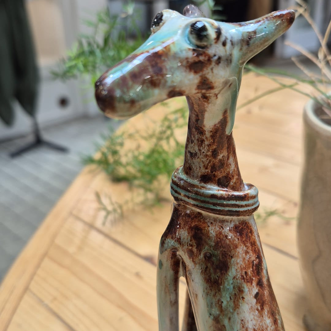 Shelagh Spear Dog with Ball SS205