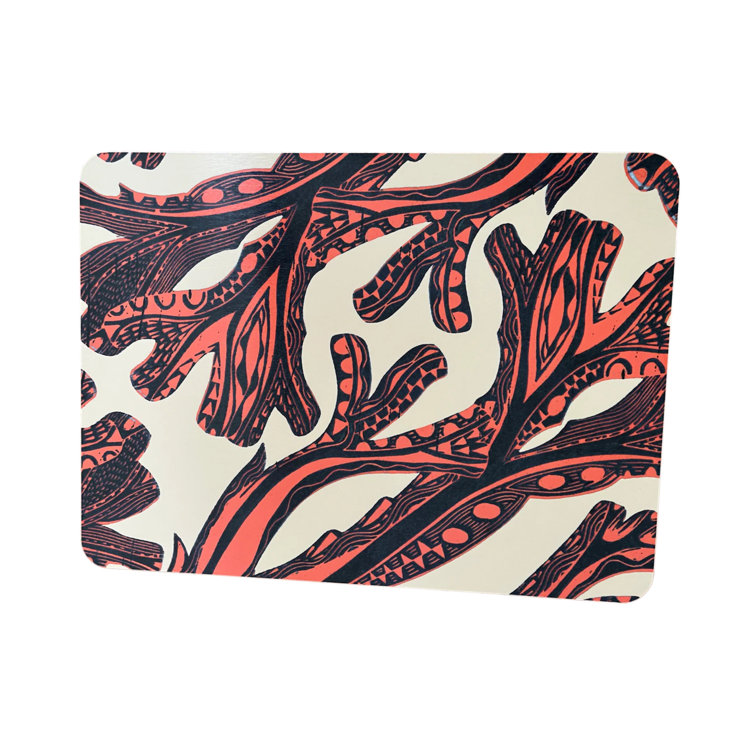 Seaweed Placemat - Coral Red