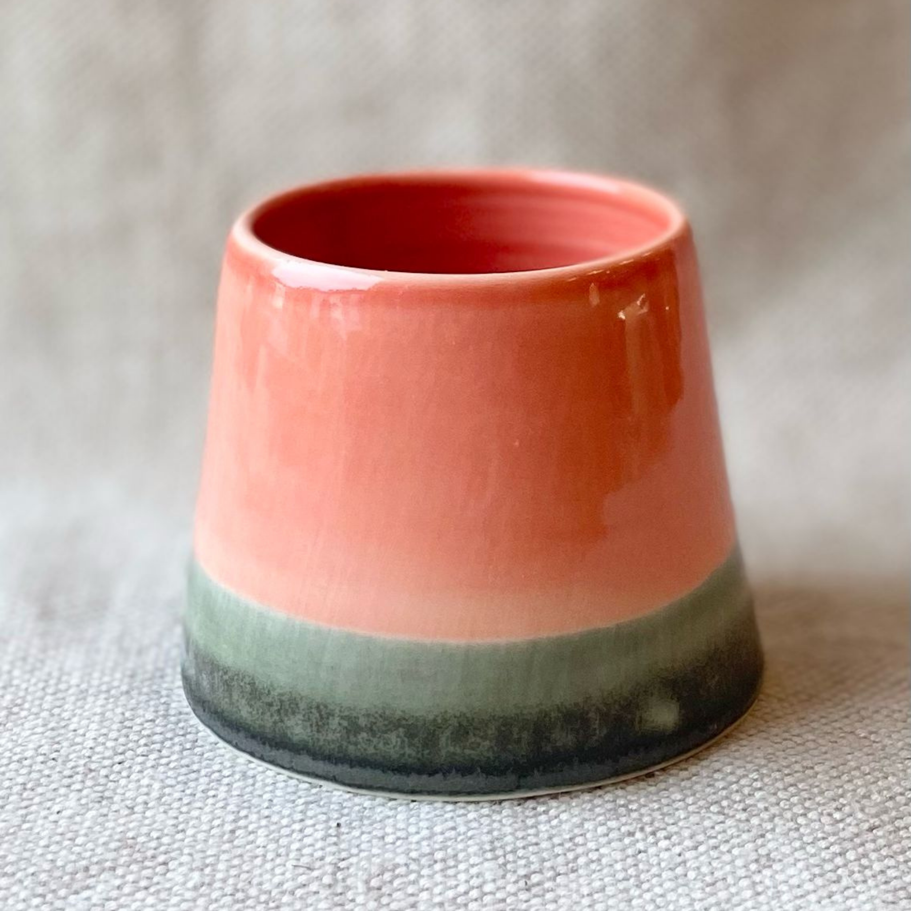 Edit Juhasz Ceramics Salt and Pepper Pot Coral
