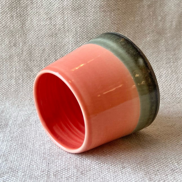 Edit Juhasz Ceramics Salt and Pepper Pot Coral