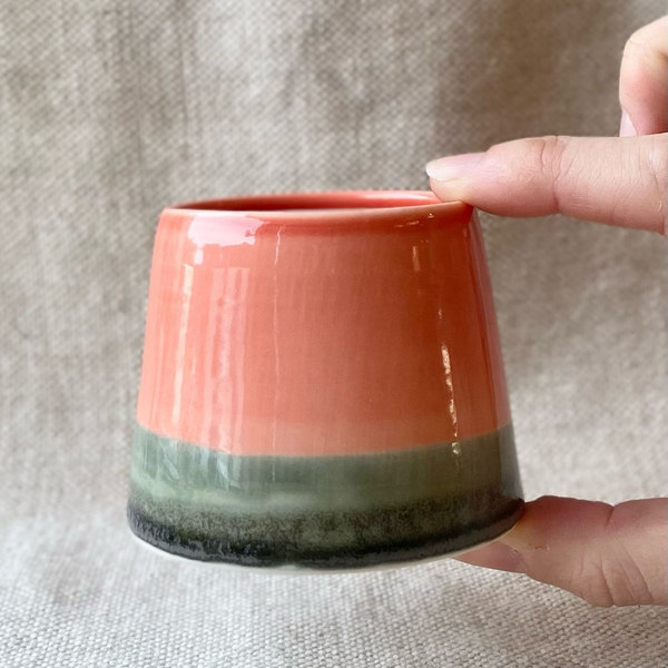 Edit Juhasz Ceramics Salt and Pepper Pot Coral
