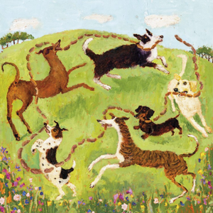 Sausage Party Dogs Greetings Card