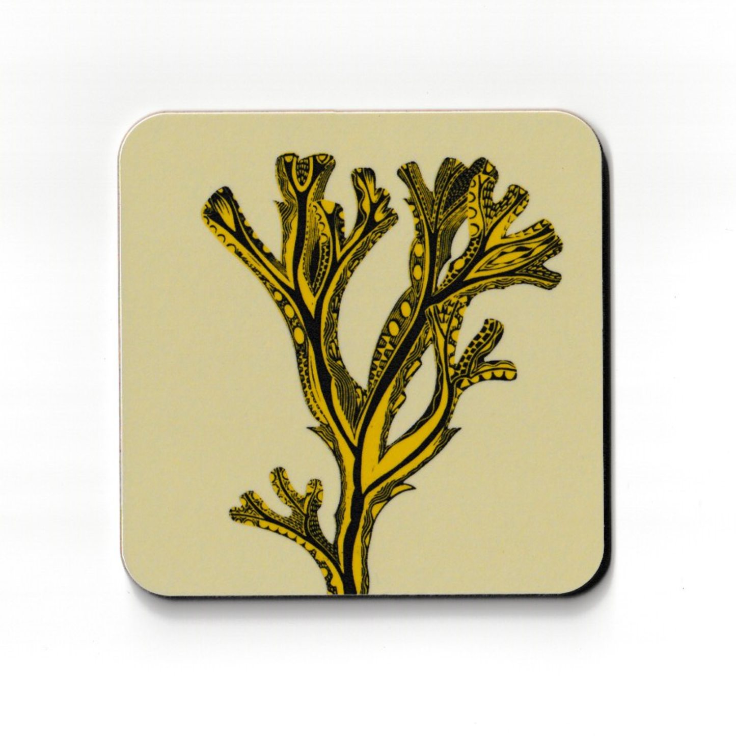 Seaweed Coaster - Citrine Yellow