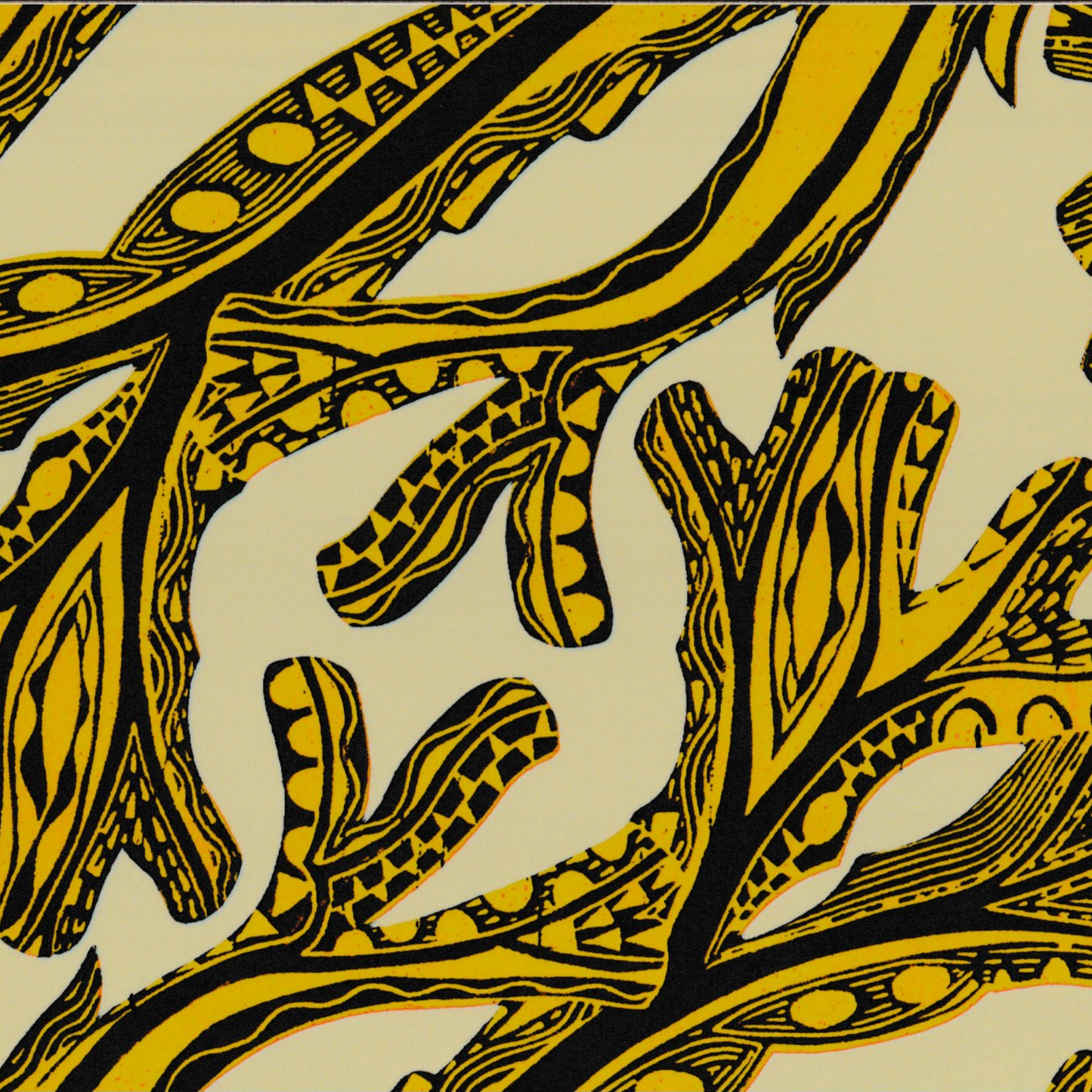 Seaweed Placemat - Citrine Yellow