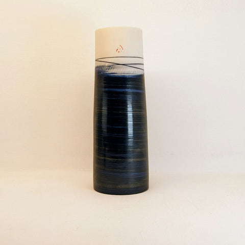 Ali Tomlin Porcelain Cylinder Vase Indigo