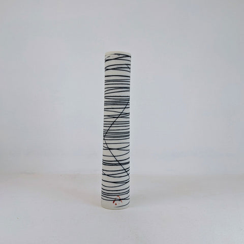 Ali Tomlin Stem Vase Blue Lines