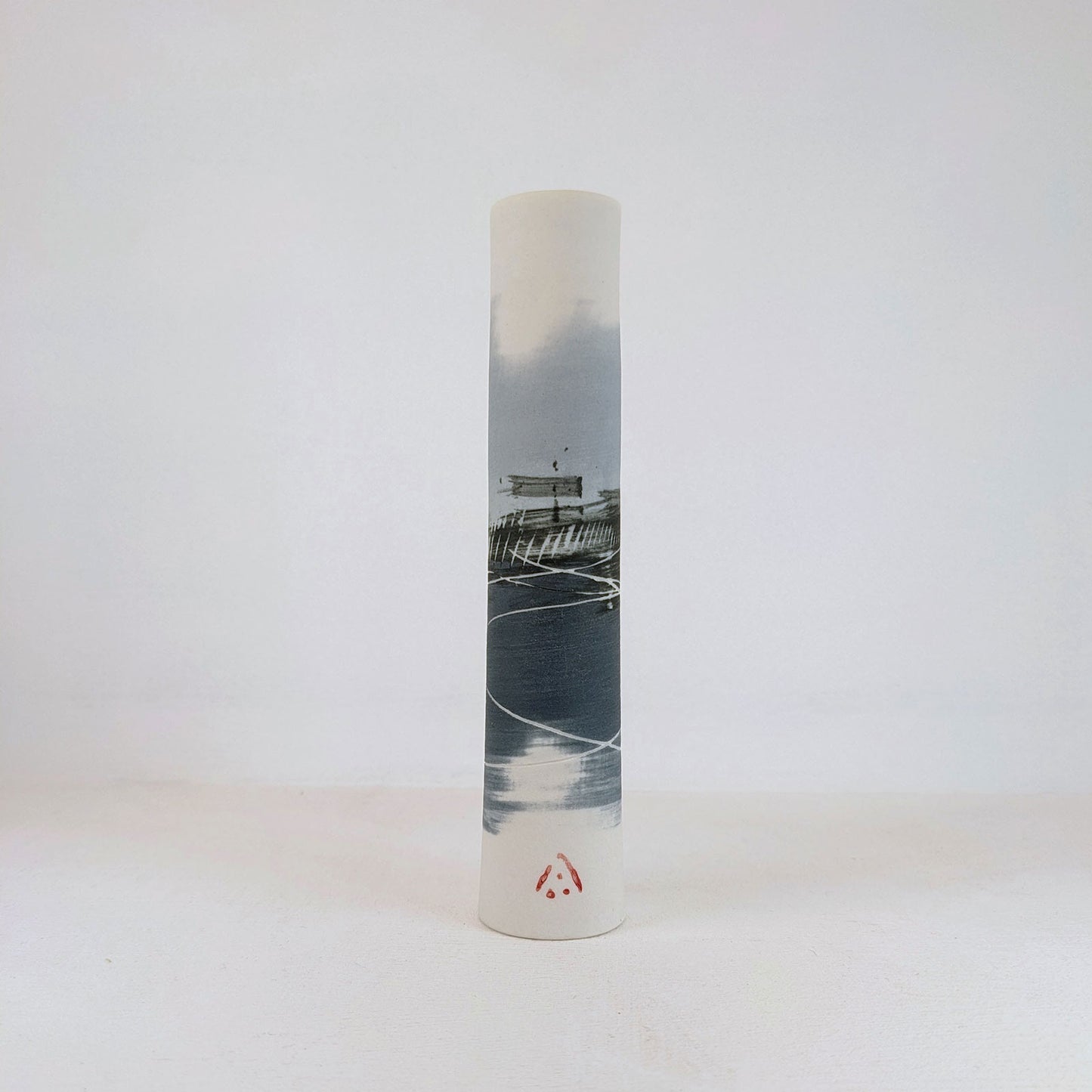 Ali Tomlin Porcelain Stem Vase - Blues Scene