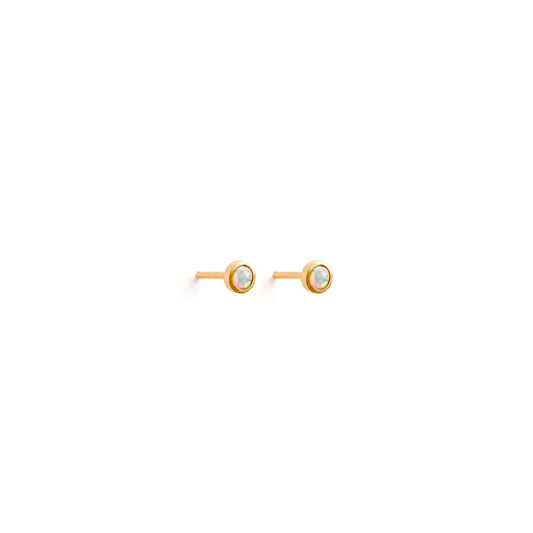 Wanderlust Life - October Opal Birthstone Stud Earrings