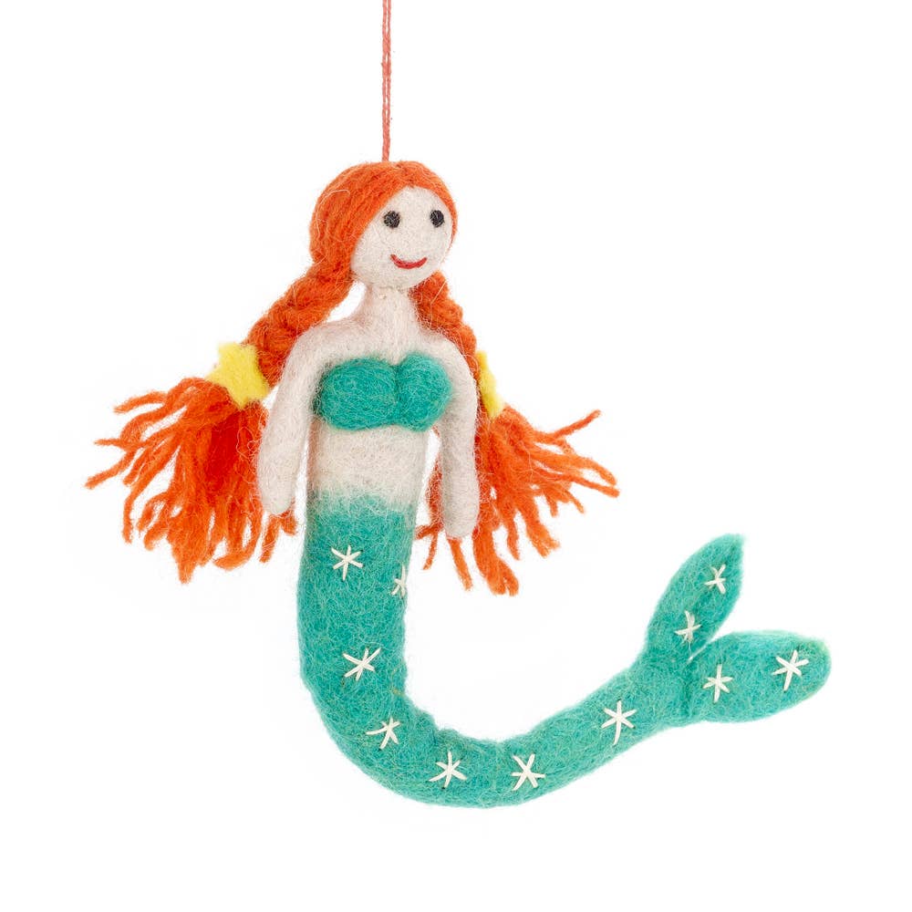 Felt So Good Magical Mermaids Hanging Decorations: River (Blue)