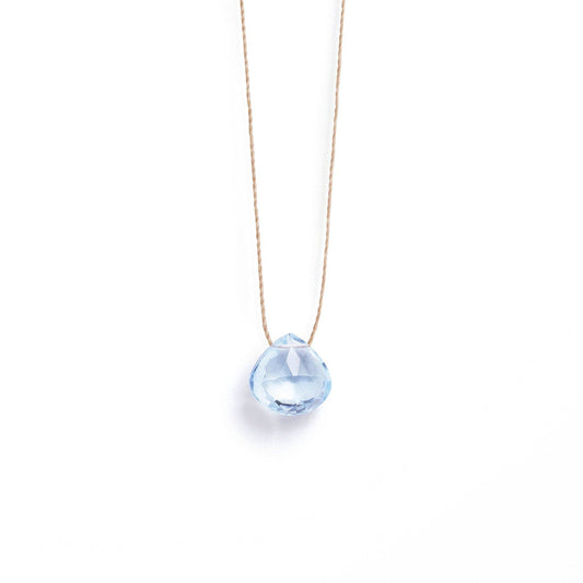 Wanderlust Life November Birthstone Necklace - Blue Topaz