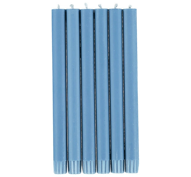 British Colour Standard Dinner Candles - Pack of 6