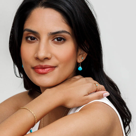 Wanderlust Life - December Turquoise Birthstone Stud Earrings