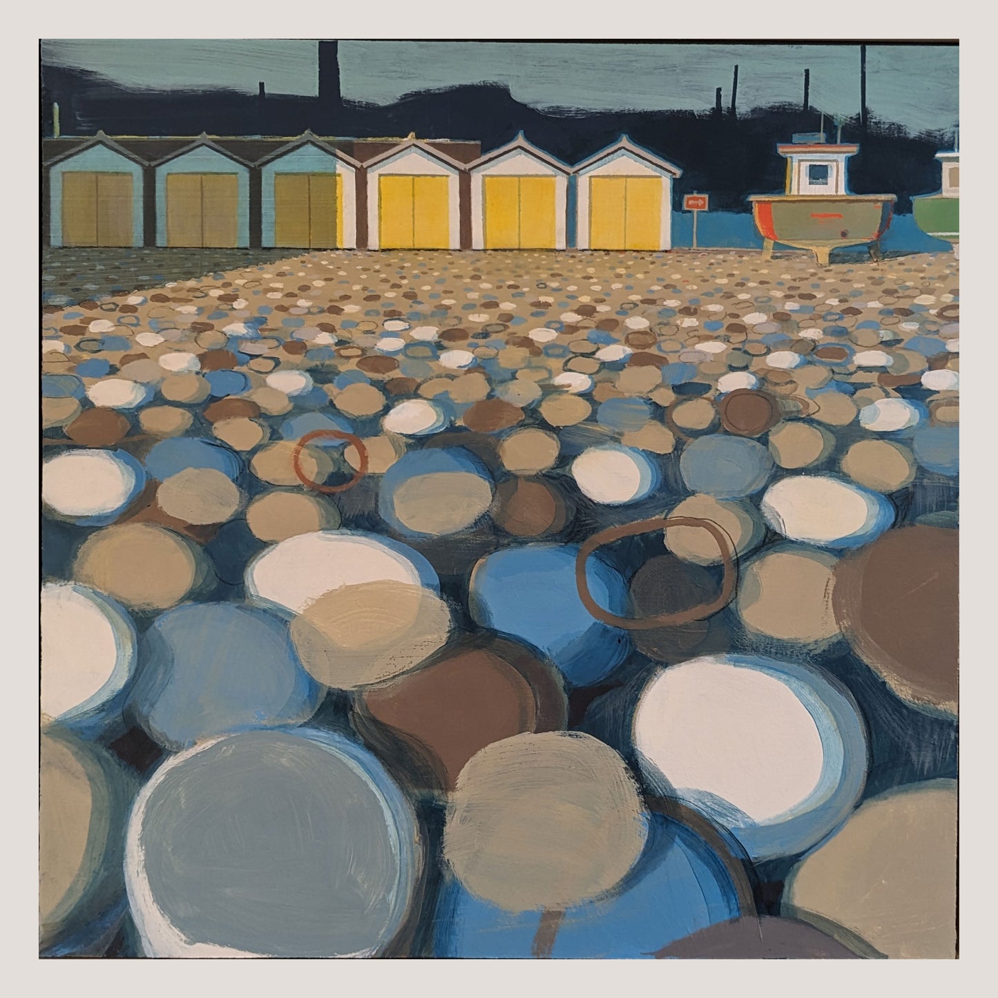 Alasdair Lindsay - Beach Huts and Fishing Boats