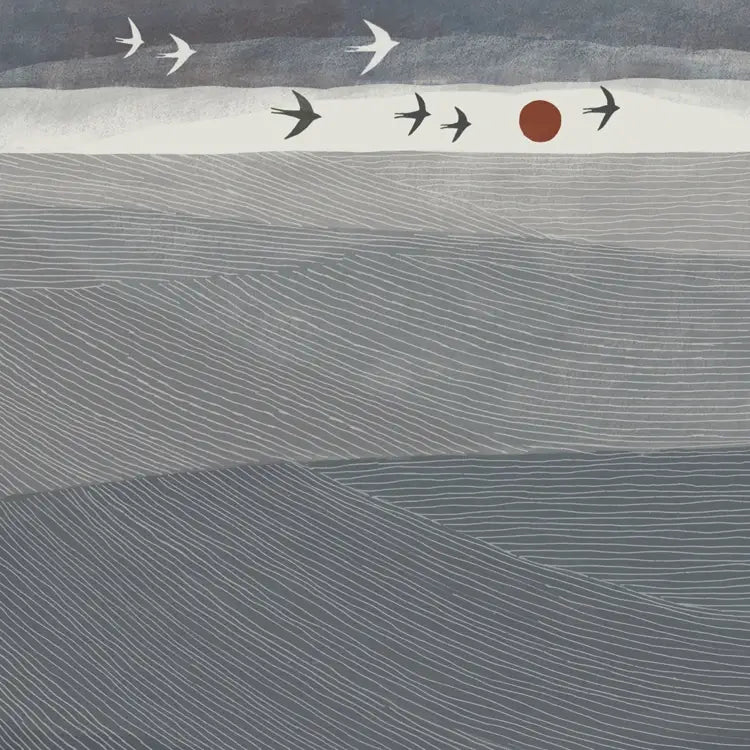Greetings Card - Swallows Migrating