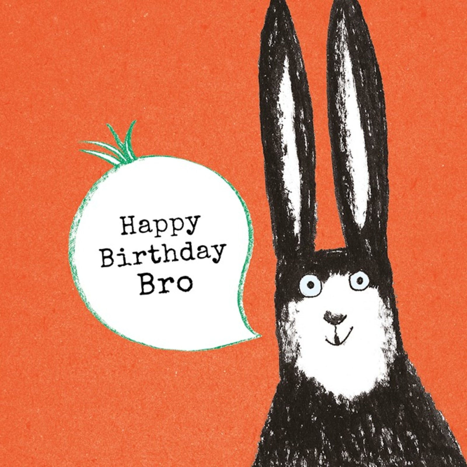 Birthday Turnip Brother Rabbit Greetings Card