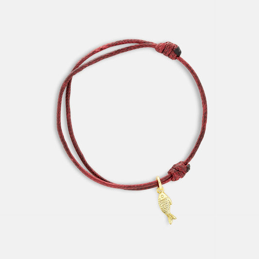 Sol and Sea Lucky Fish Bracelet - Red