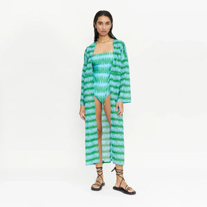 Compania Fantastica Kimono - Conversational Blue and Green