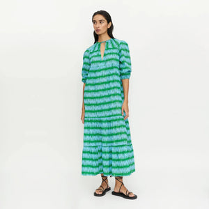 Compania Fantastica Long Dress - Conversational Blue and Green