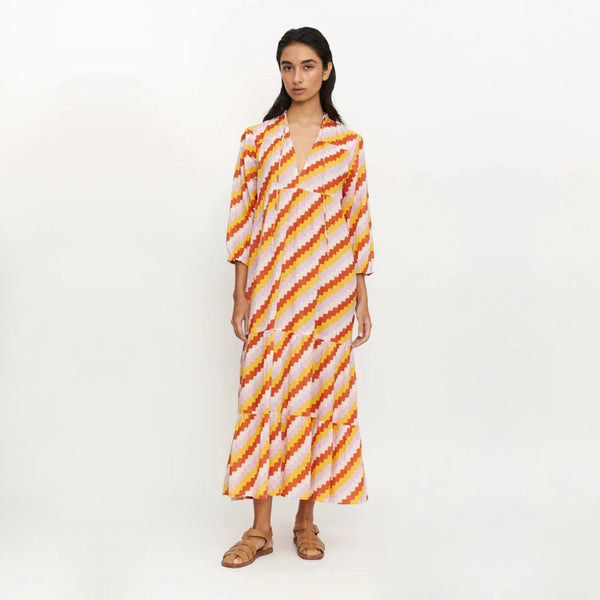 Compania Fantastica Long Dress - Summer Vibes Stripes