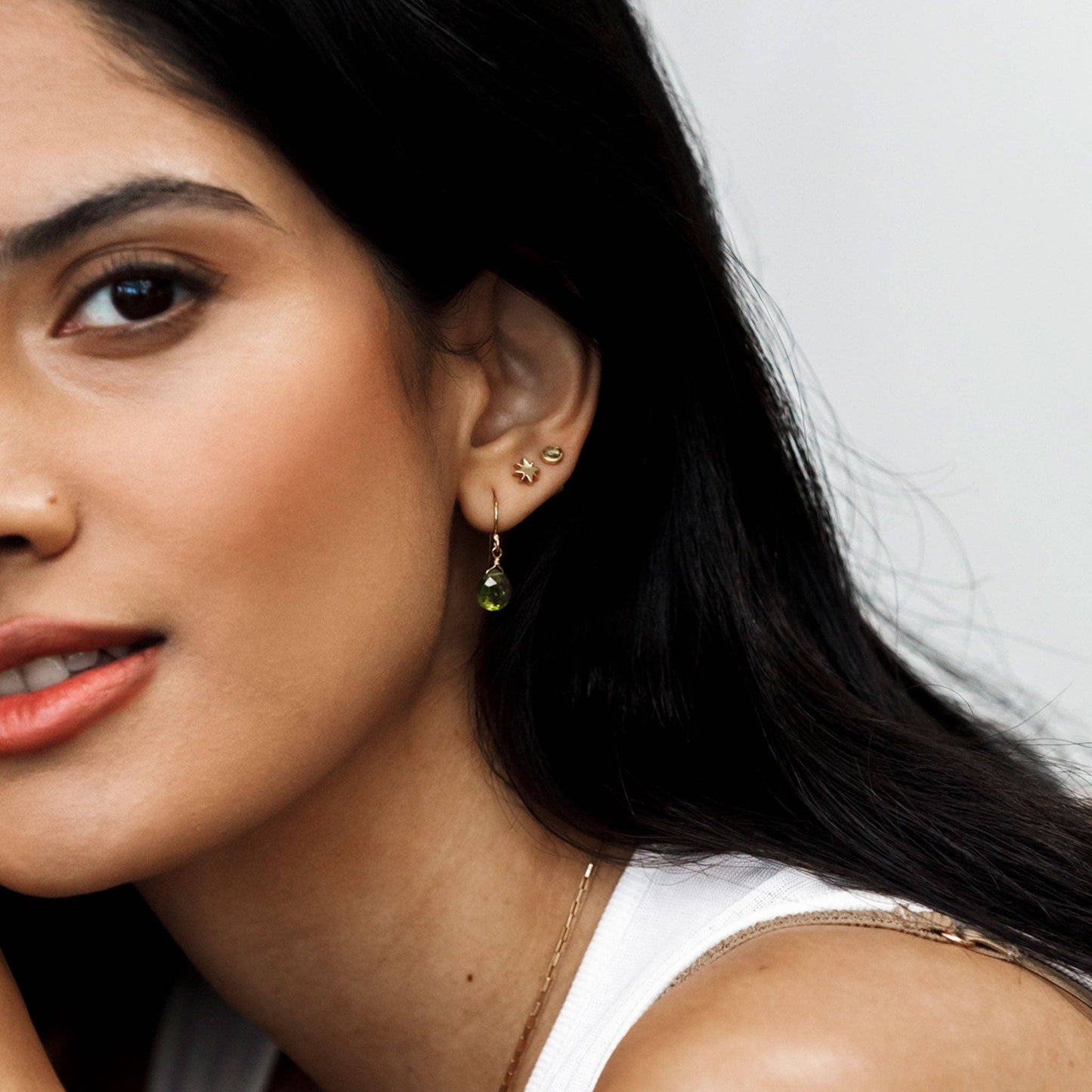 Wanderlust Life - August Peridot Birthstone Stud Earrings