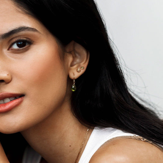 Wanderlust Life - August Peridot Birthstone Stud Earrings