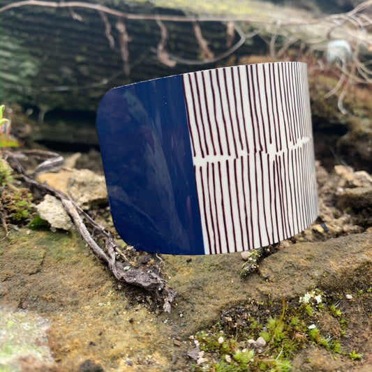 Jenni Douglas Wide Peony Cuff Bracelet