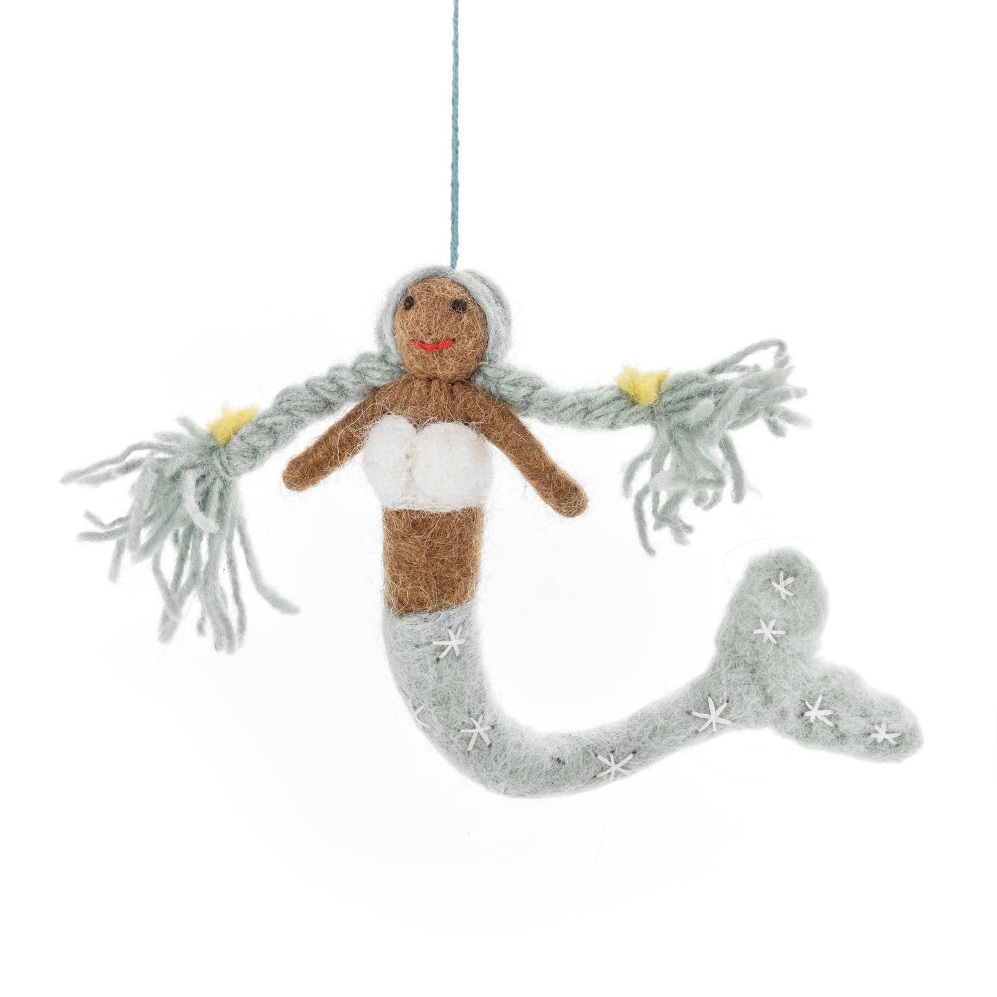 Felt So Good Magical Mermaids Hanging Decorations: River (Blue)