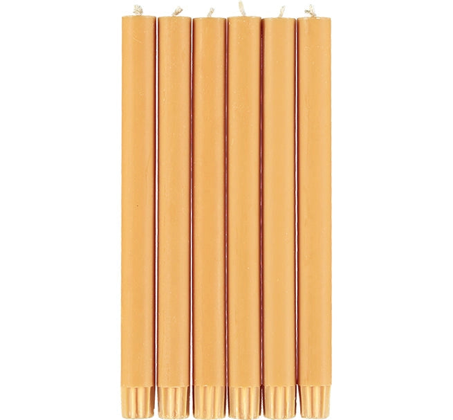 British Colour Standard Dinner Candles - Pack of 6