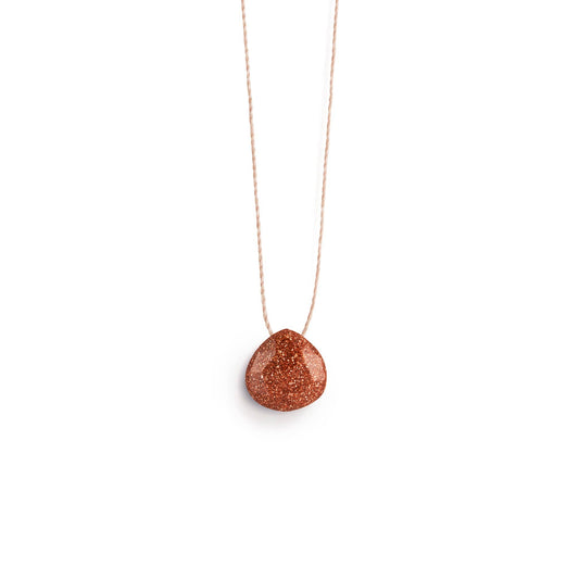 Wanderlust Life - Goldstone Fine Cord Necklace