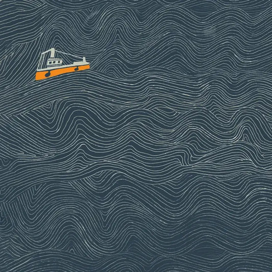 Greetings Card - Night Fishing