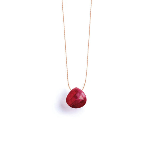 Wanderlust Life July Birthstone Necklace - Ruby