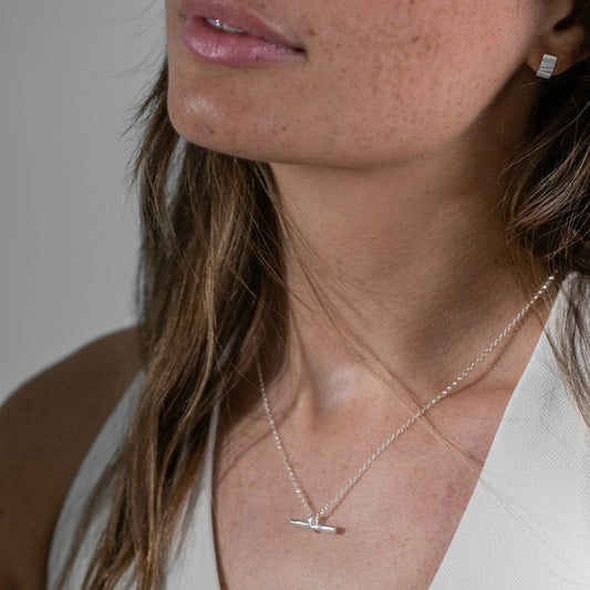 One & Eight Willow Necklace - Silver