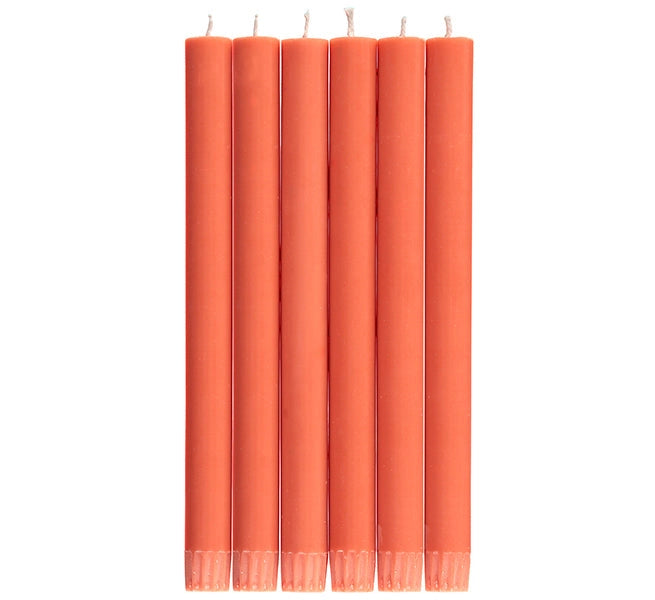 British Colour Standard Dinner Candles - Pack of 6