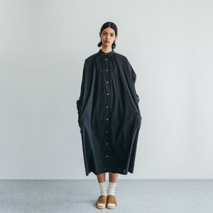Fog Linen Lipi Cotton Dress - Midnight