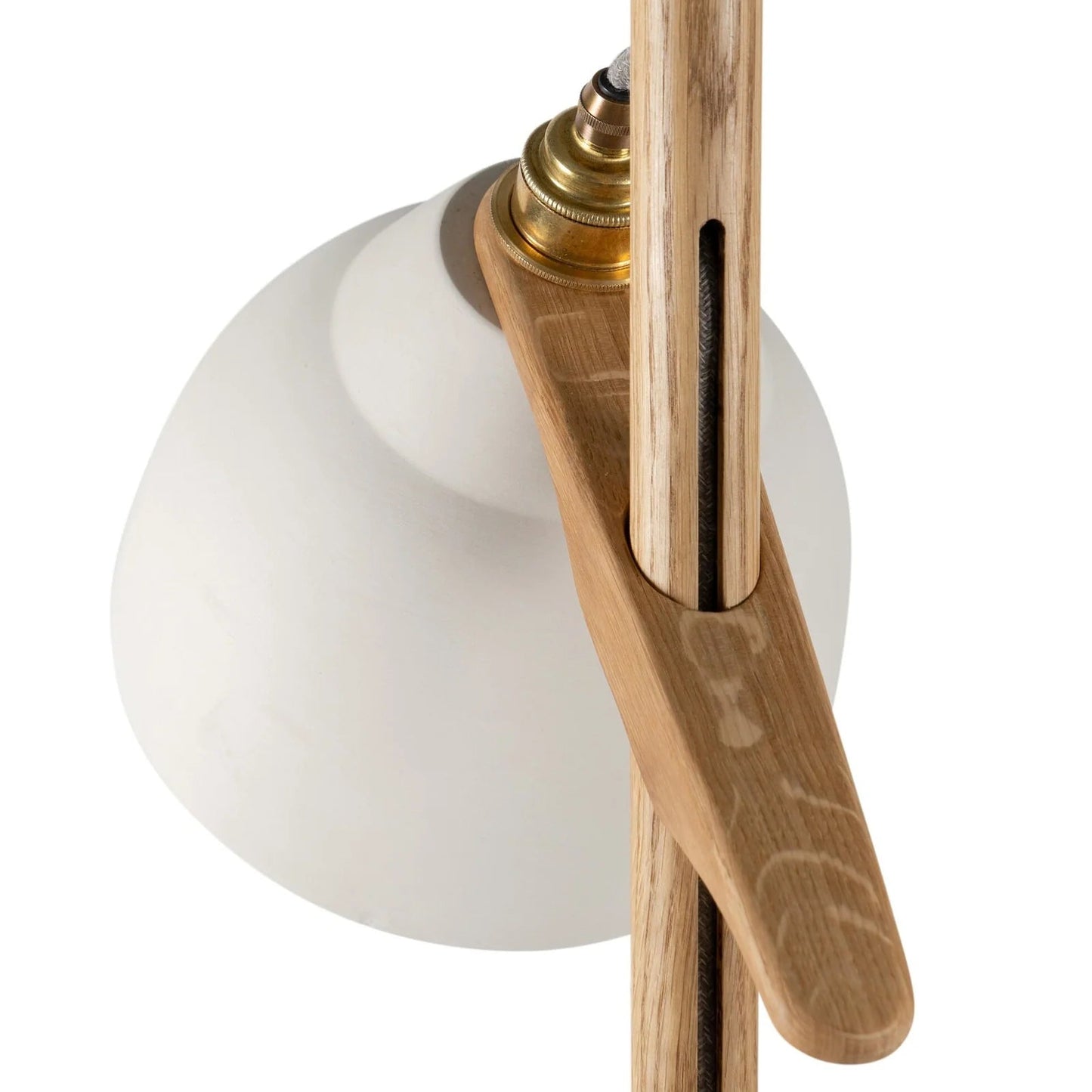Studio Haran Element Oak and Ceramic Floor Lamp
