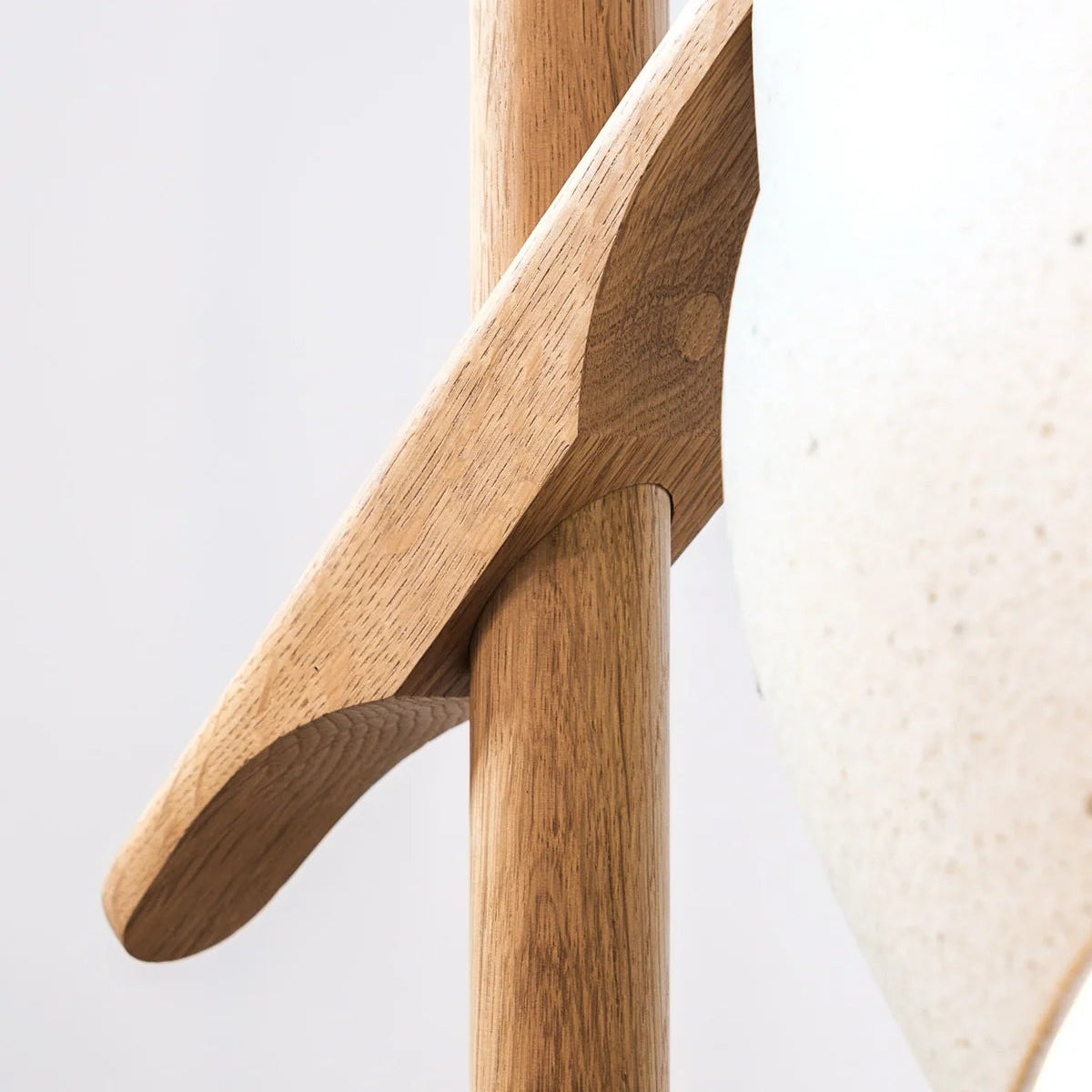 Studio Haran Element Oak and Ceramic Floor Lamp