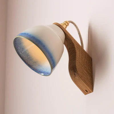 Studio Haran Element Oak and Ceramic Wall Light